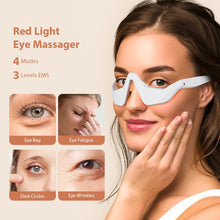 Load image into Gallery viewer, Microcurrent Massaging Eye Beauty Device with EMS and Red Light for Eye Massage and Dark Circle Reduction
